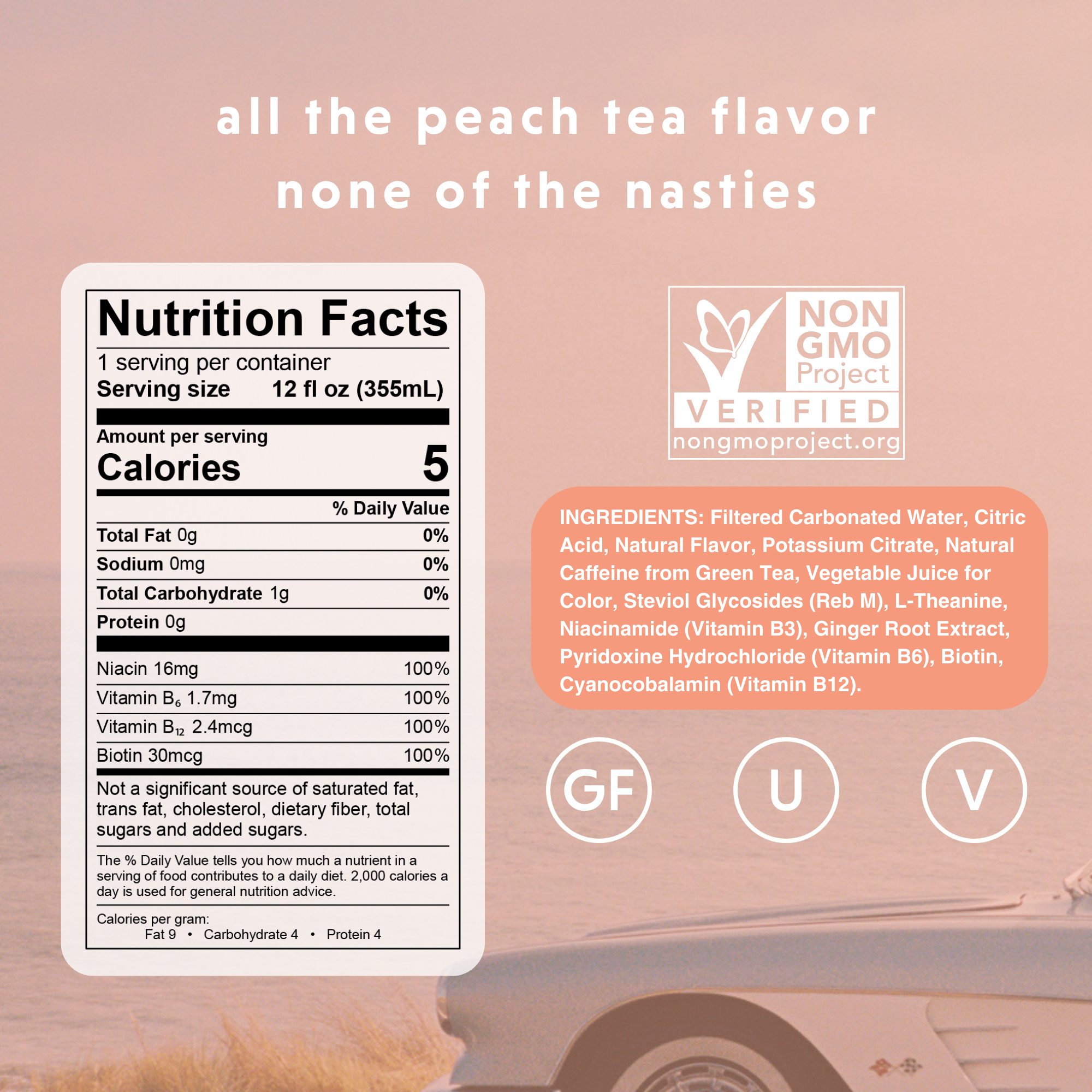 GORGIE - Wholesale Sports/Energy Drink - Energy Drink - Sparkling Peach Tea2