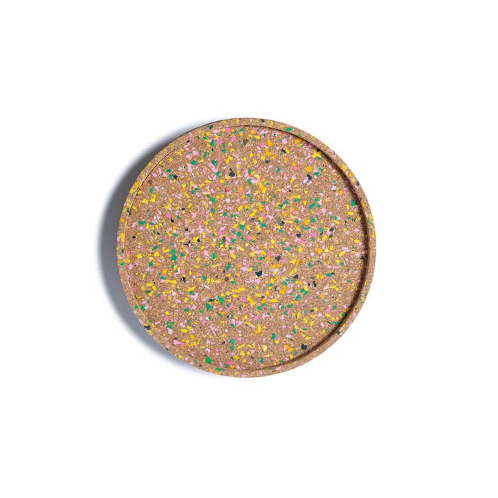 TRASHY GOODS - Wholesale Decorative Tabletop Object - 12" Smart Susan | Cork Terrazzo4