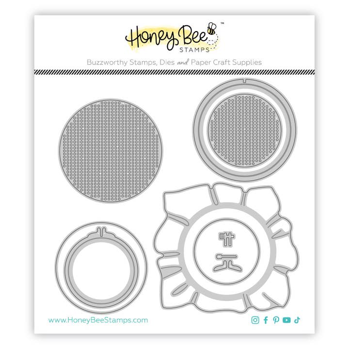 Honey Bee Stamps - Wholesale Craft Supplies - Lovely Layers: Circle Embroidery Hoop - Honey Cuts - Stand-Alone Dies9