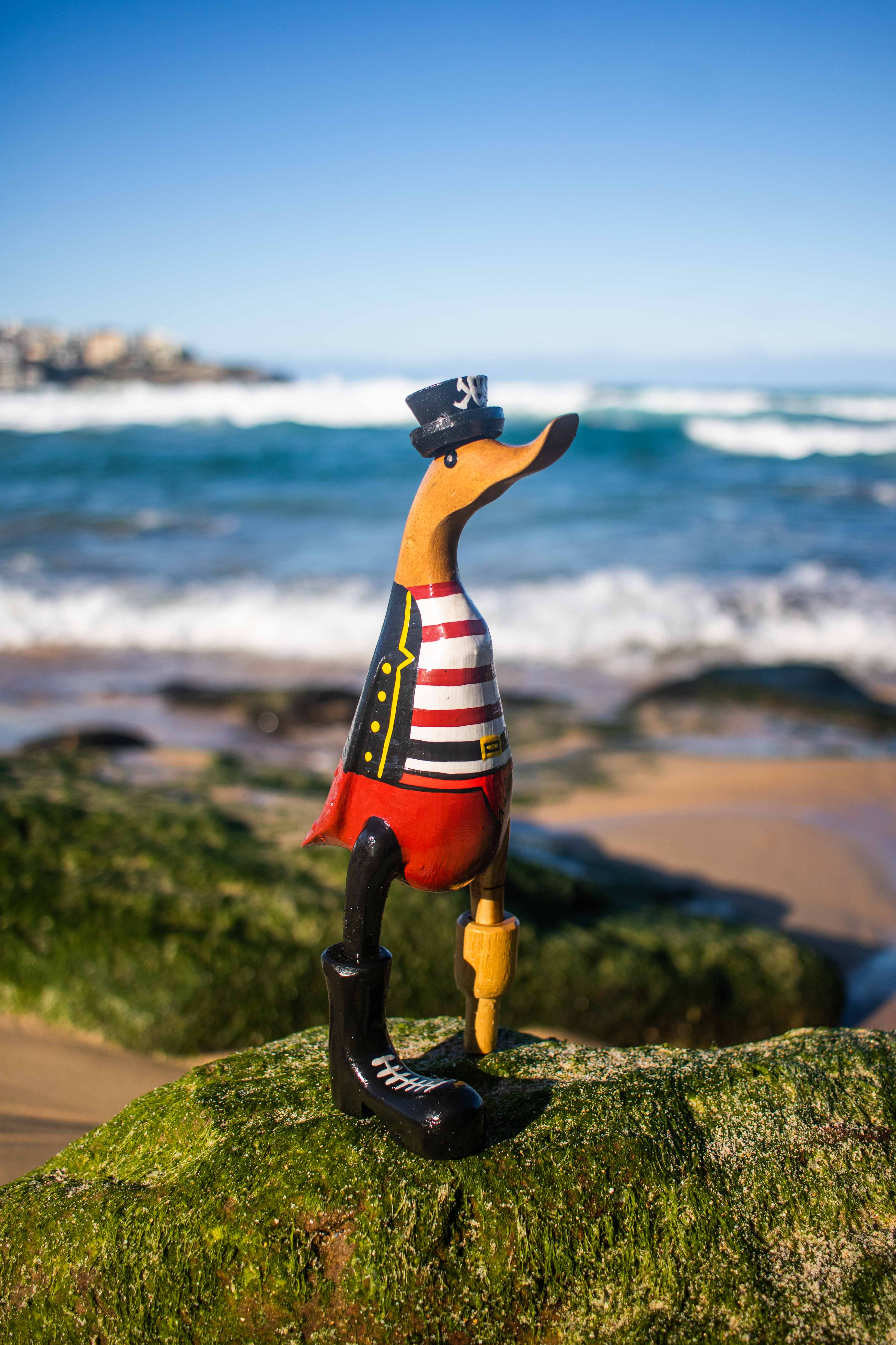 woodbubblebali - Vente Figurine décorative - Running duck pirate6