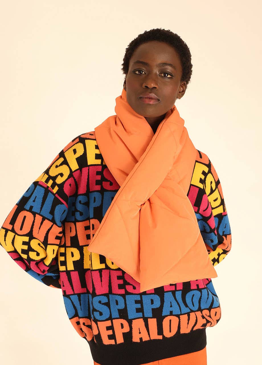 Pepaloves - Wholesale Scarf - Women's - QUILTED SCARF PEACH1