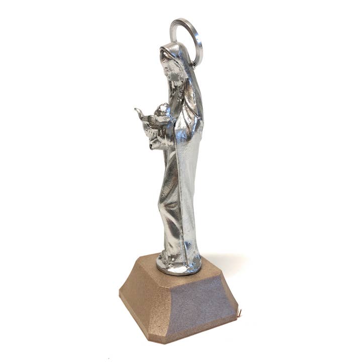 Costa Articoli Religiosi - Wholesale Decorative Figurine - Madonna and Child statue cm. 13 in silver plastic1