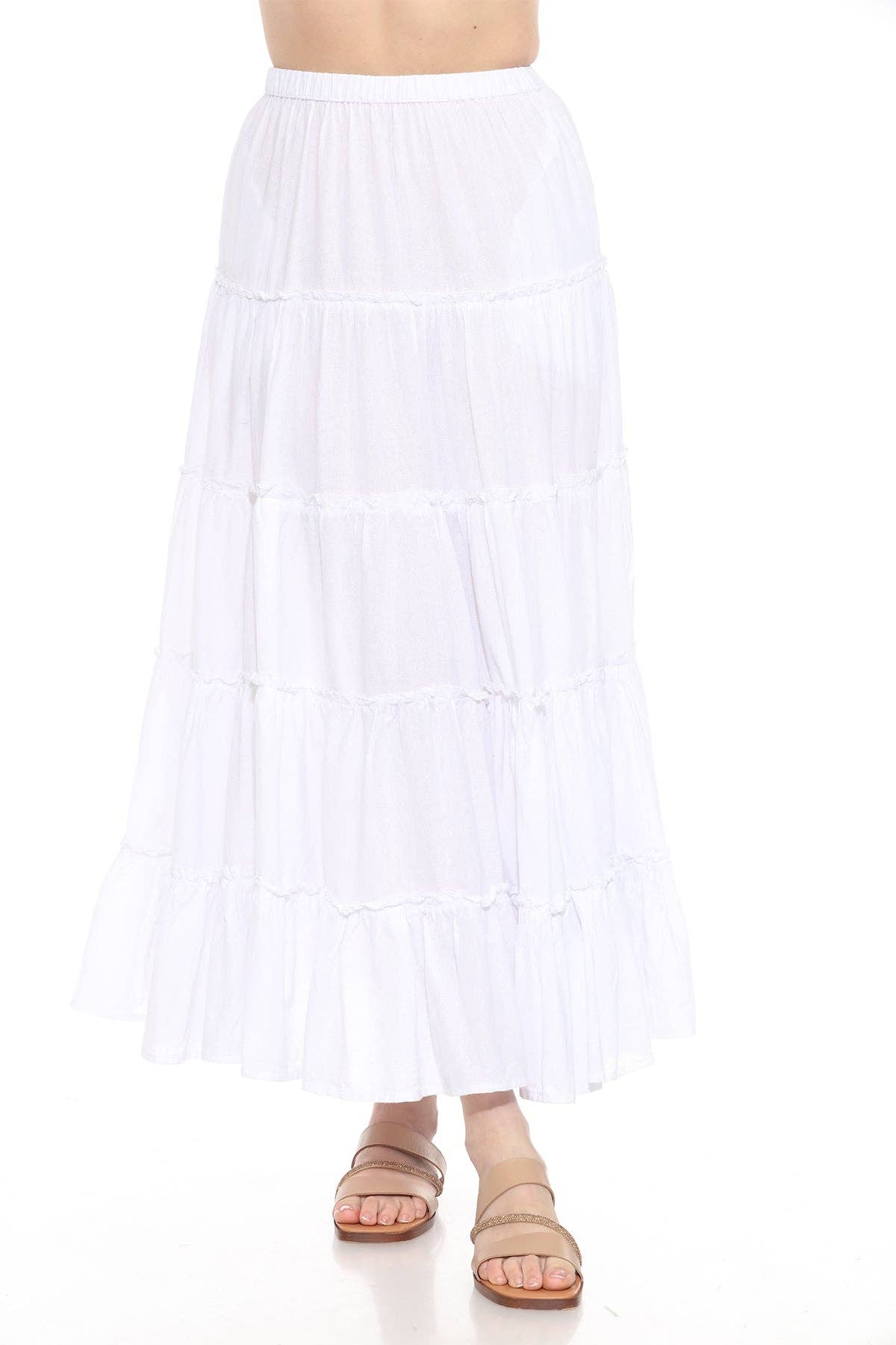 Lakhays Collection Inc. - Wholesale Skirt - Women's - Five Layer Tiered Maxi Skirt2