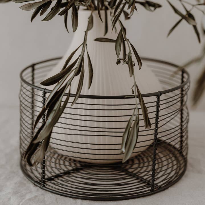 Eulenschnitt - Wholesale Basket - round wire basket in a set of 3 (PU = 2 sets)