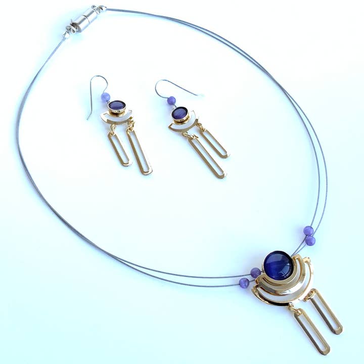 Christophe Poly / Crono Design - Vente Parures de bijoux - ENSEMBLES Préemballés (DFY1) - 6xColliers17'' & Ensembles d'Oreilles & Présentoirs Gratuits19