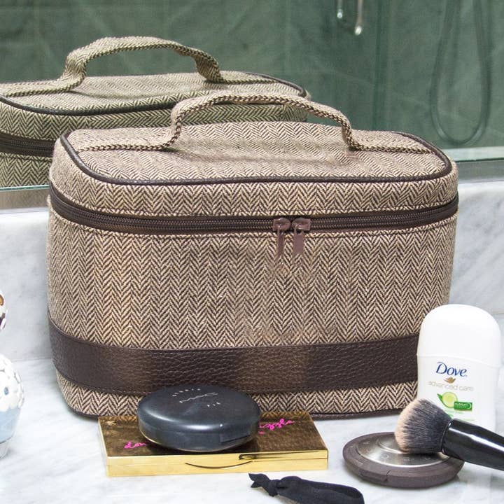 Fiskbensmönster Tåg Case för wholesale av Mainstreet Collection