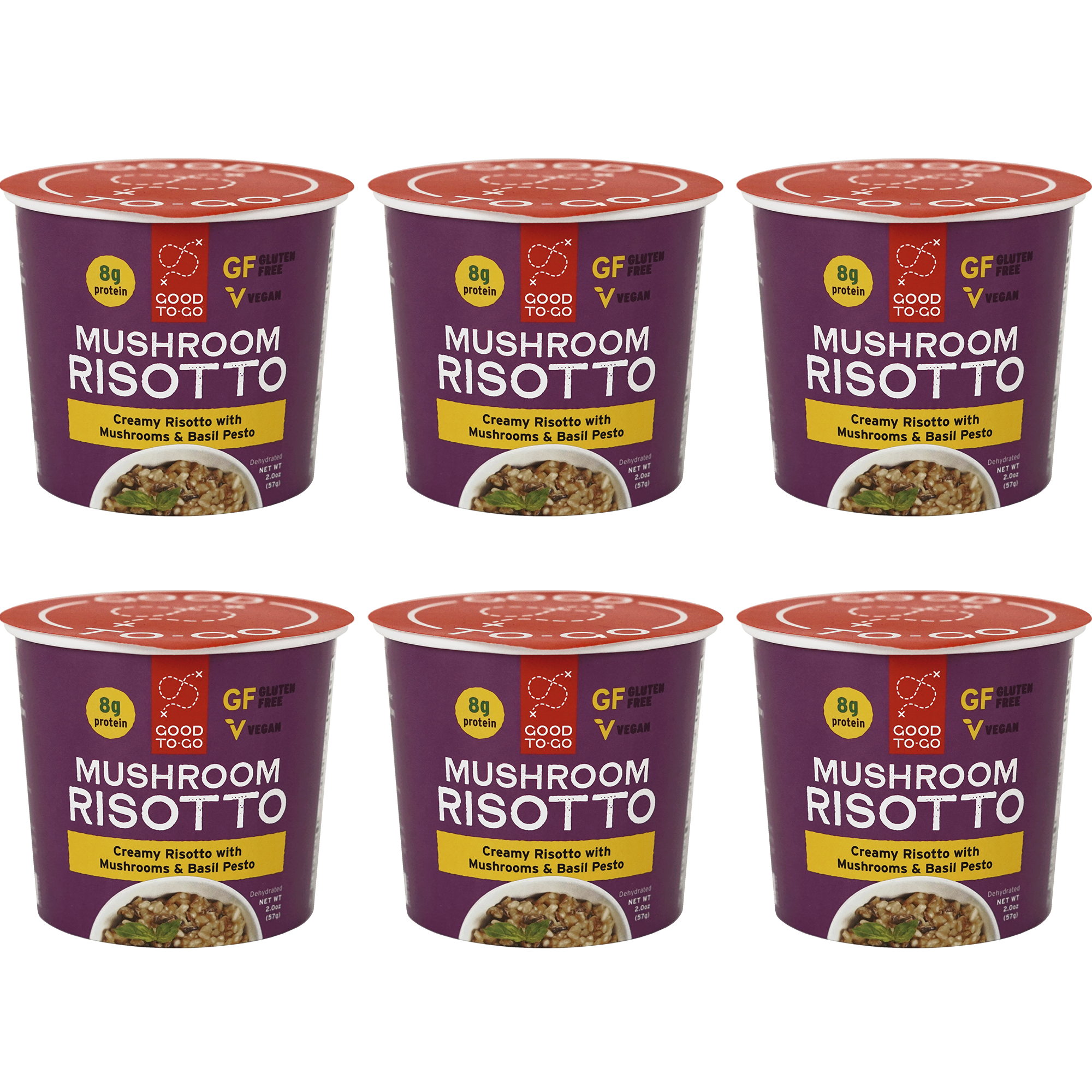 Good To Go - Wholesale Shelf Stable Prepared Meal - Mushroom Risotto | Instant Meal Cup I Gluten Free2