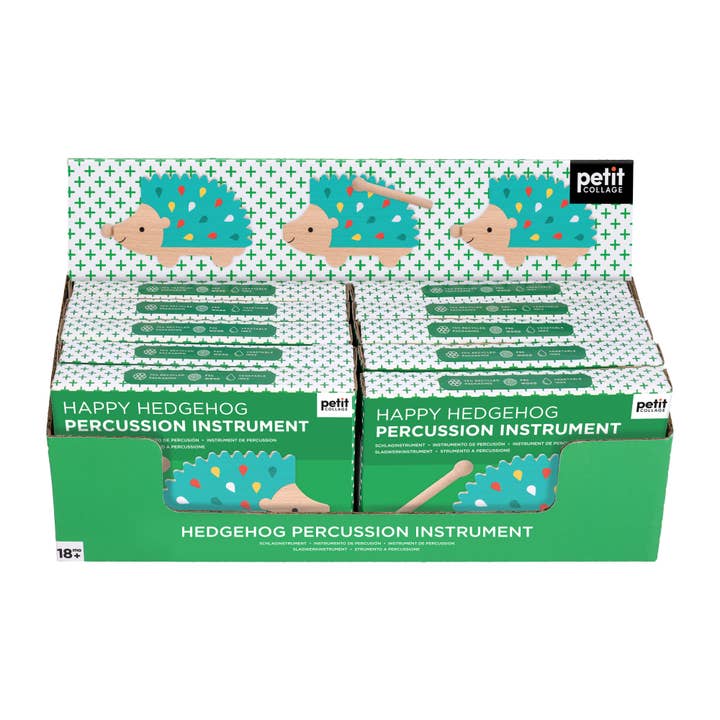 Chronicle Books - Wholesale Musical Toy - Kids & Baby - Happy Hedgehog Percussion Instrument CDU of 10