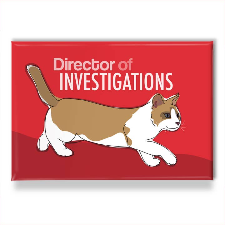 Cat Fridge Magnet - Director of Investigations for wholesale by Pop Doggie