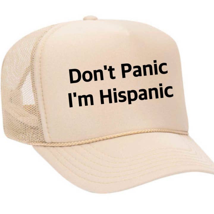 Inappropriate Trucker Hats – boné - Unissexo por atacado – Não entre em pânico, eu sou hispânico Chapéu Trucker