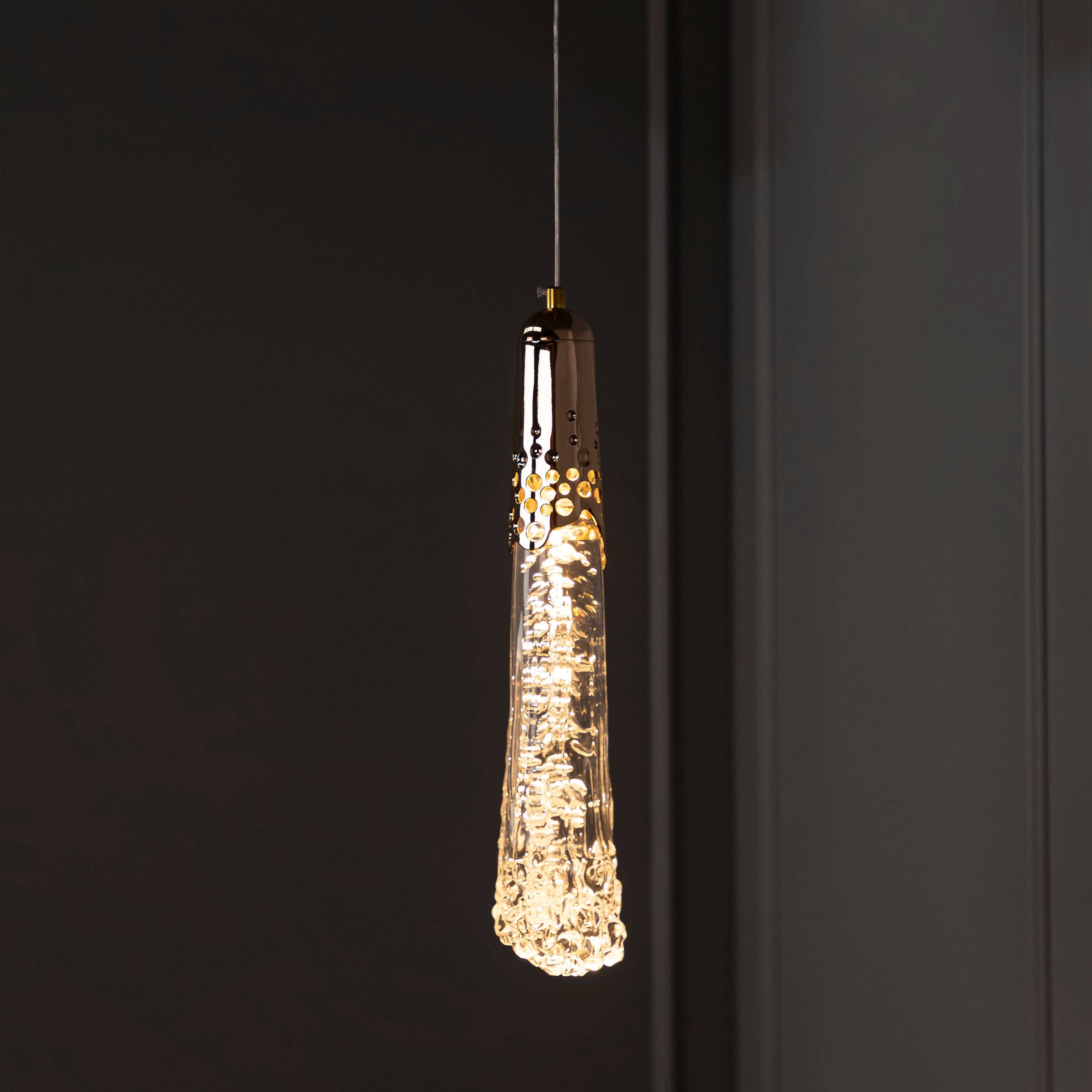 HEKA LIGHTING & TRADING LTD – wholesale Chandelier/hanging light – Nairobi Single Crystal Gold Pendant Light Chandelier 40 Cm1