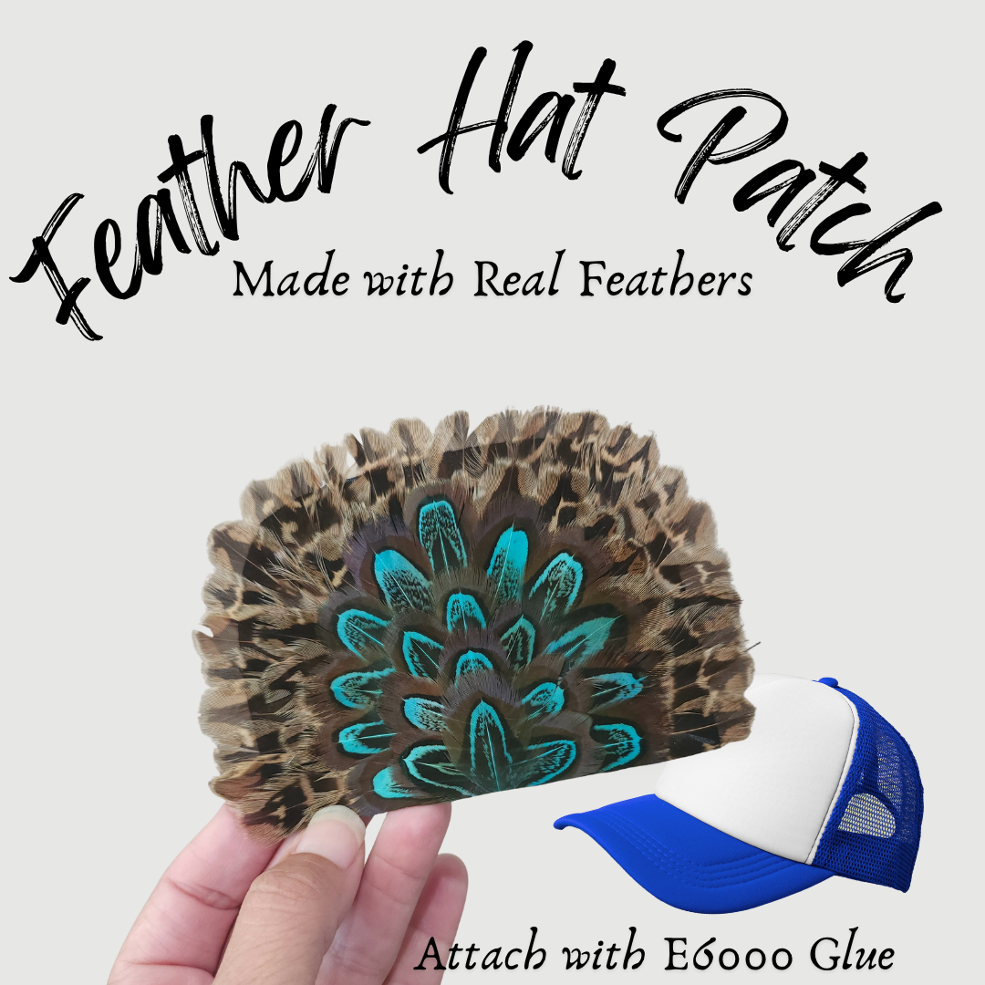 Funk Town Tees - Wholesale Hat Accessory - Women's - Western Feather Fans Patch for Trucker Hats Hat Bar Supplies5