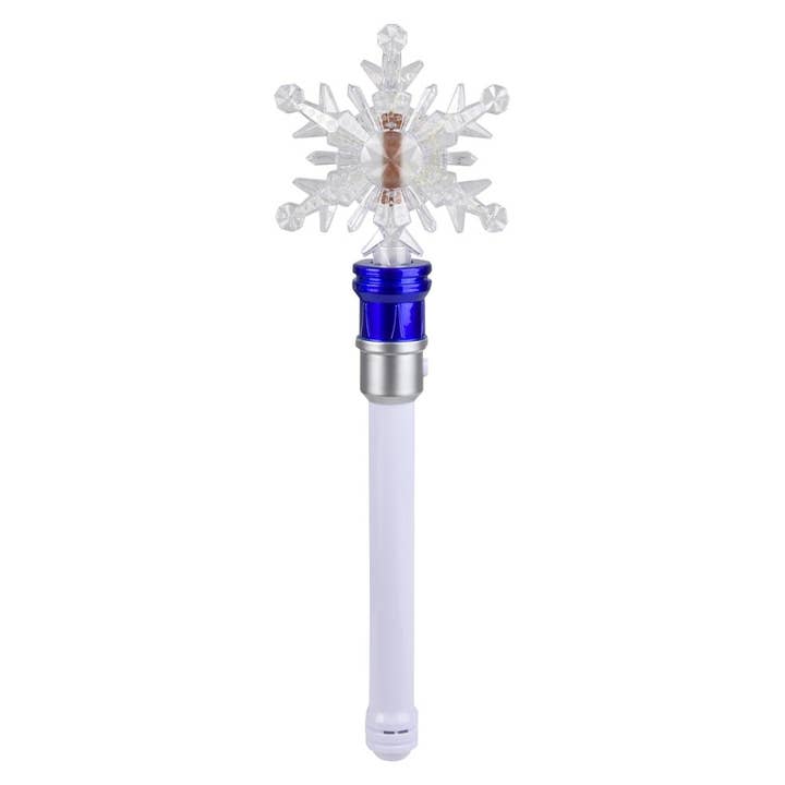 La Luna Bella - Toys - Wholesale Classic Toy - Kids - 14.5" Light-Up Snowflake Spinning Wand - LLB Toys