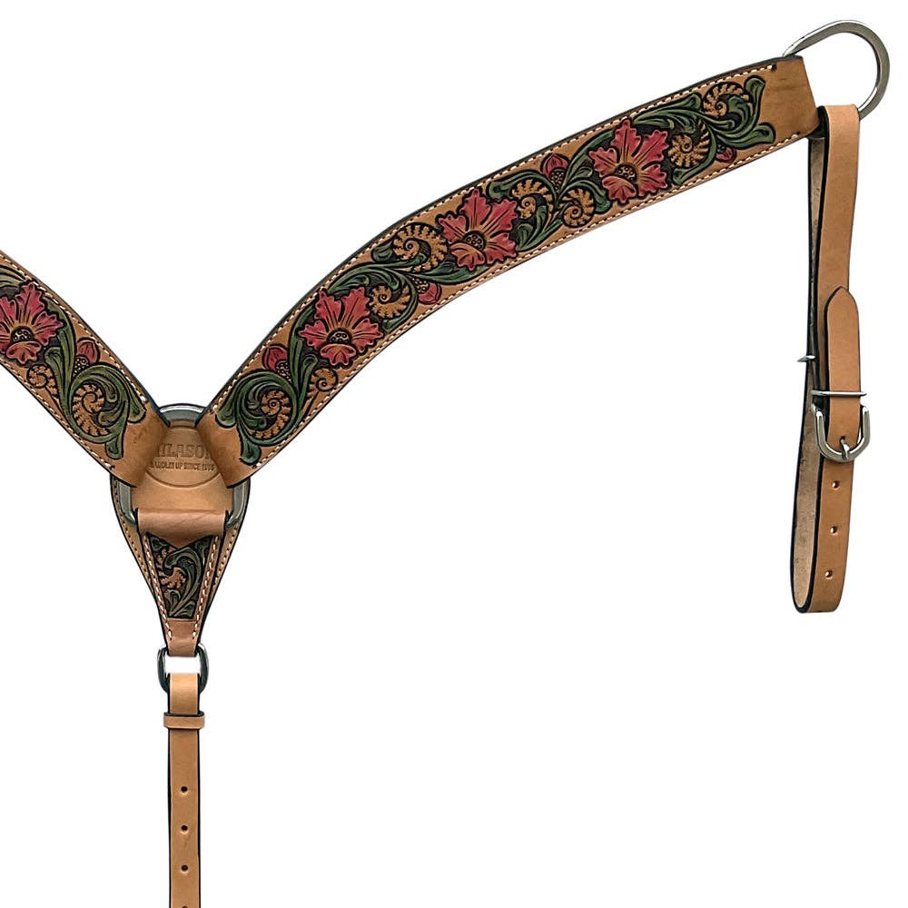 HILASON - Wholesale Horseback Riding Gear - HILASON Western Horse Headstall Breast Collar Tack American Leather Tan | Set for Horses4