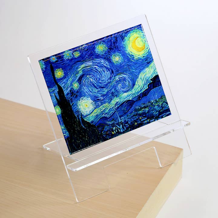 Starry Night Fine Art Van Gogh Porte-tablette/livre de cuisine pour la vente par Lucy Lu Designs