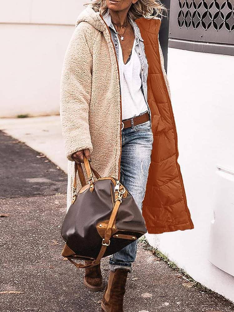 Flarix - Wholesale Jacket - Women's - Cozy Sherpa-Lined Long Puffer Coat6