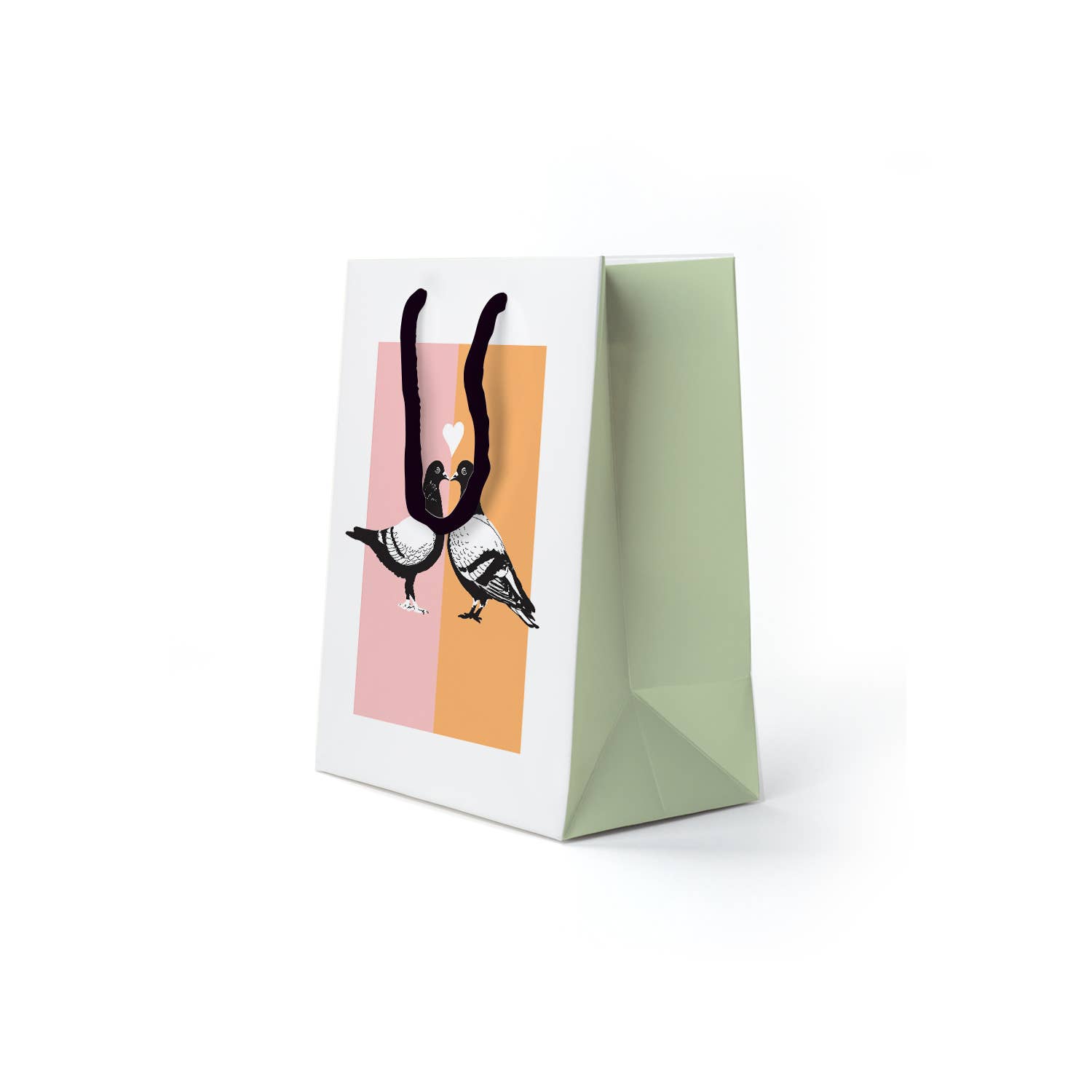 Drawn Goods - Vendita all'ingrosso Buste regalo - Sacchetto regalo Love Birds Pigeon