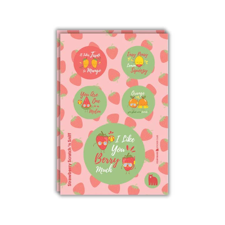 Berry Sweet Sayings for wholesale by Four Bears Sticker Club