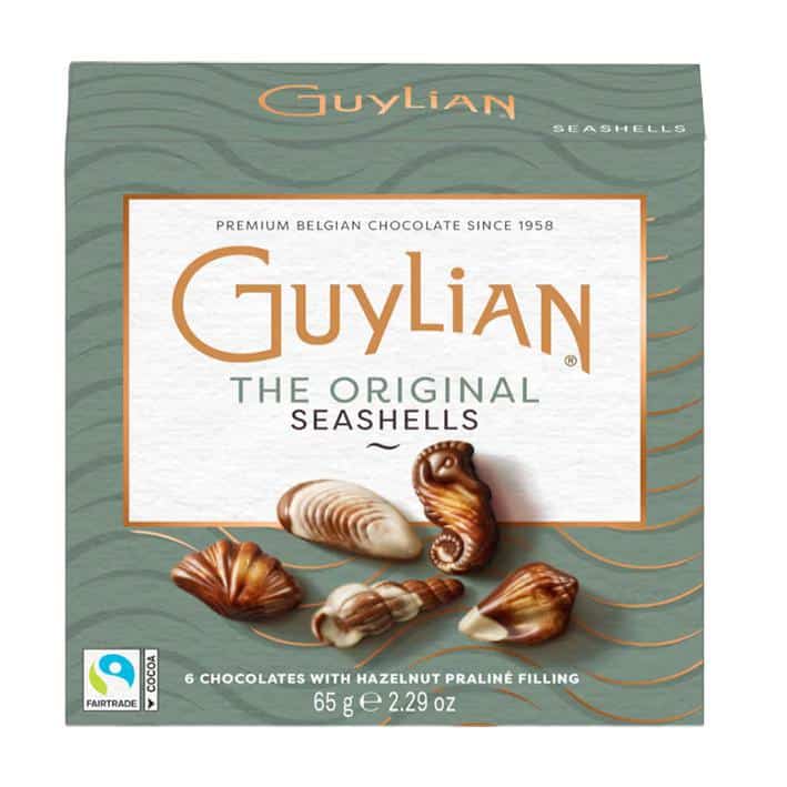Belgium's Chocolate Source - Wholesale Chocolate Box - Guylian Chocolate Sea Shells - 6 Pc. Box (65g, 24/case)2