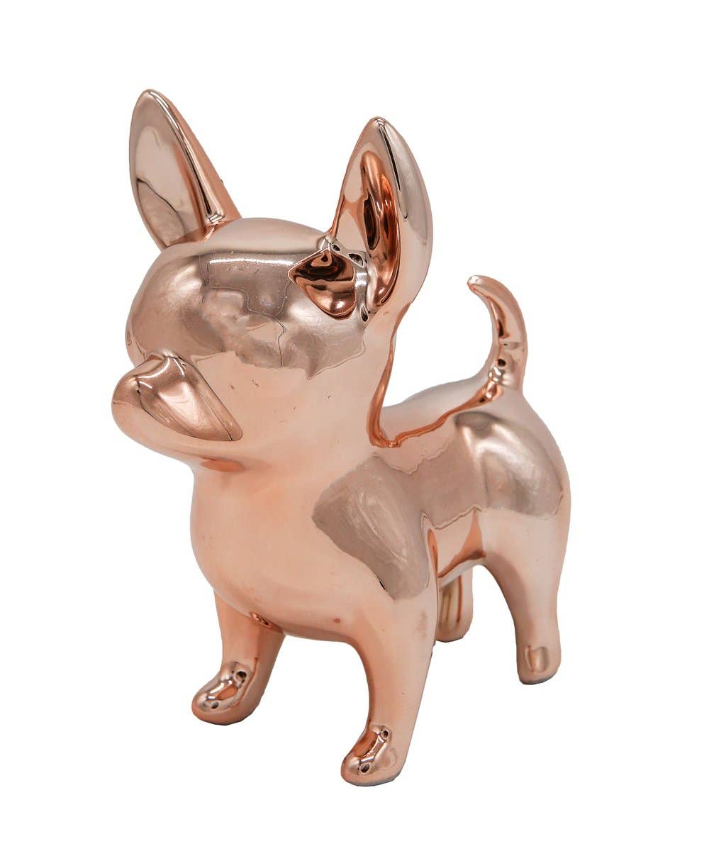 NAYOTHECORGI – Großhandel Dekofigur – Stehende Chihuahua-Keramikstatue3