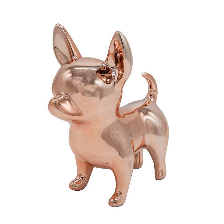 NAYOTHECORGI – Großhandel Dekofigur – Stehende Chihuahua-Keramikstatue3