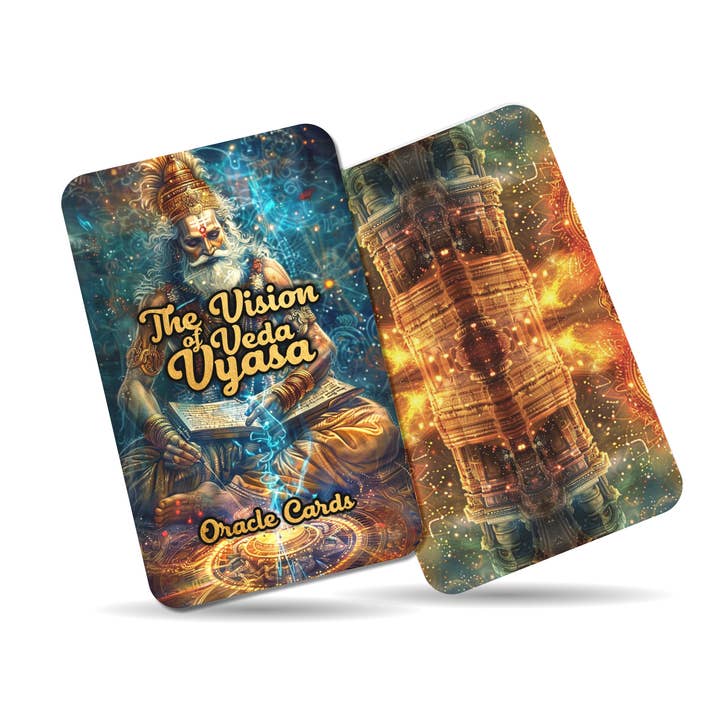 Ibiza Tarot USA - Wholesale Tarot Cards - The Vision of Veda Vyasa Oracle Cards - 22 Oracle Cards - Guiding seekers through the divine visions of the great sage Veda Vyasa.8