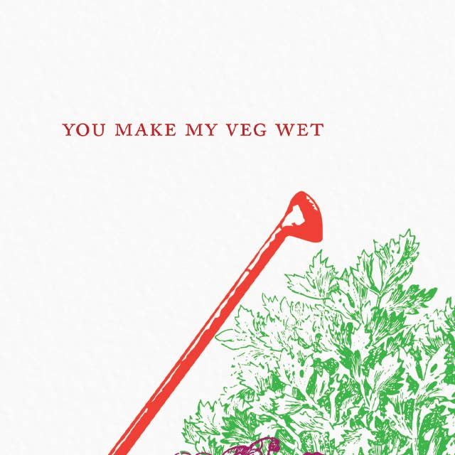 Ampersand M Studio - Wholesale Love Card - Wet Veg Sexy Valentine's Day Greeting Card2