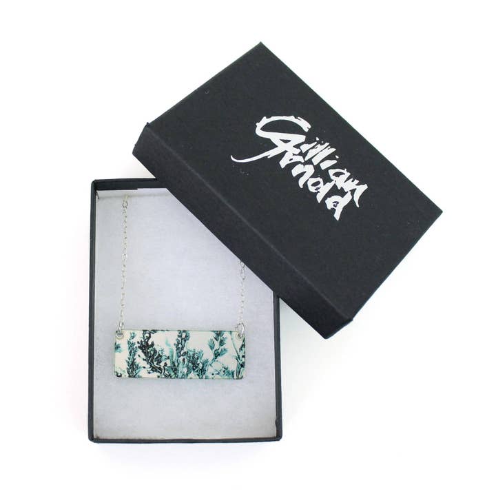 Gillian Arnold Jewellery - Wholesale Pendant/Charm Necklace - Botanical Inspired Emerald Landscape Pendant Necklace2