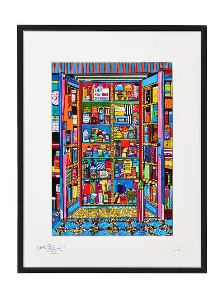 British Pantry Limited Edition Food Art Print for wholesale by Blanchouse