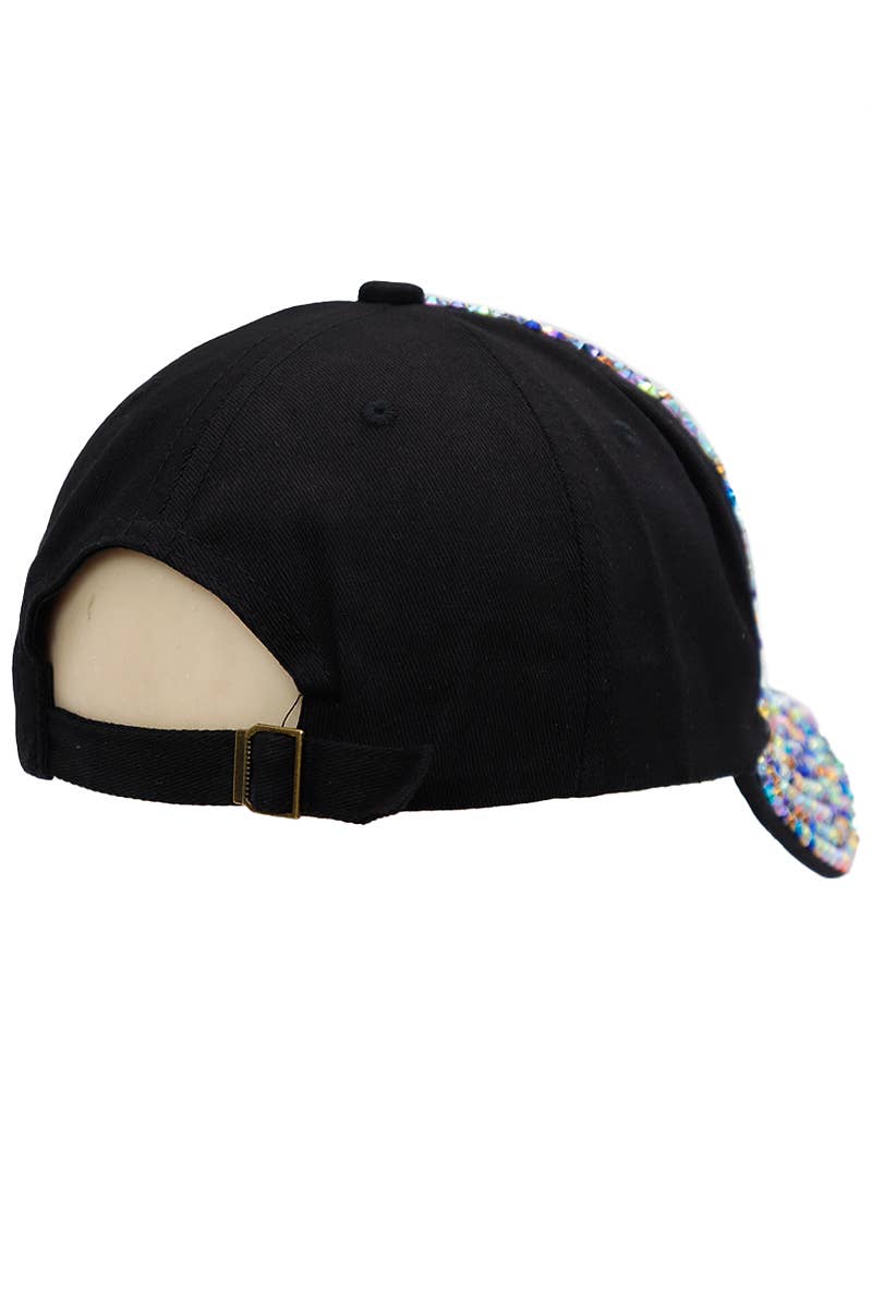 Cap Zone – wholesale Baseballkeps - Dam – Full Bling Rhinestone Twill Bomullsbasebollkeps17