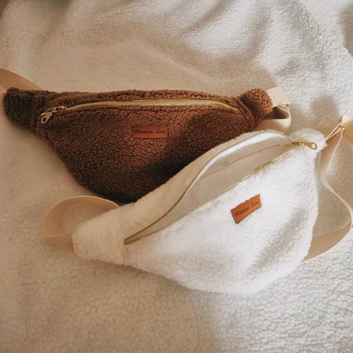 Jolie bibi & son mini - Wholesale Belt Bag - Women's - Maman Love brown waist bag1