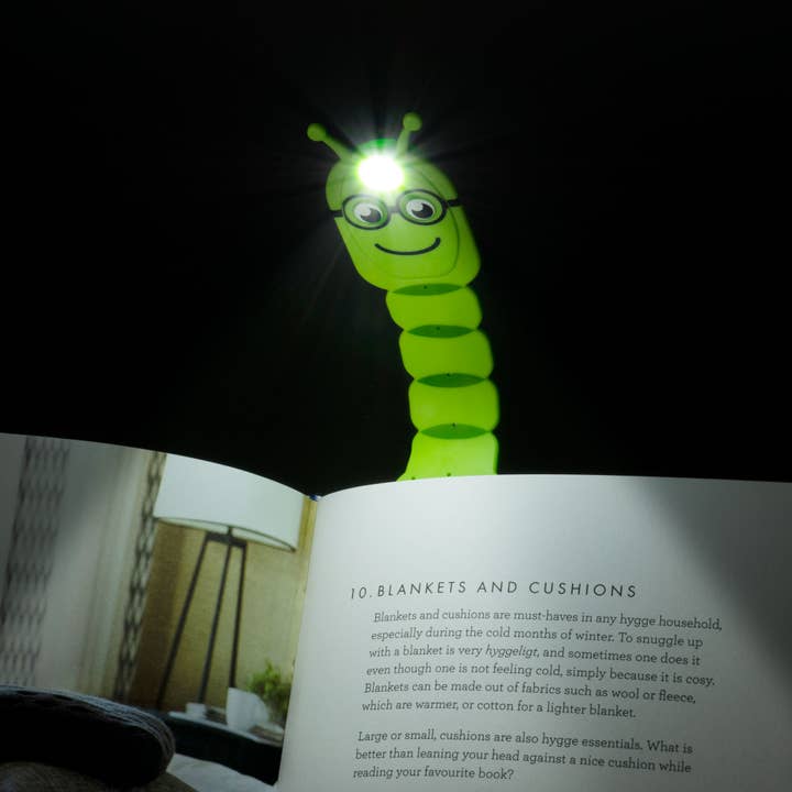 Green Flexilight Bookworm - Booklight / Bookmark in one for wholesale on Faire4