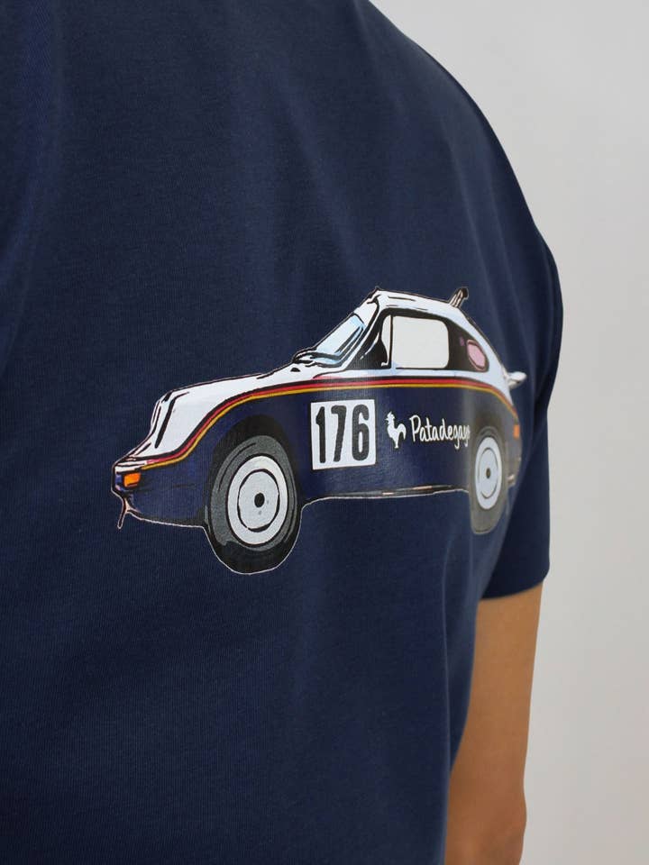 Marineblauw Dakar T-shirt met korte mouwen voor wholesale door Patadegayo