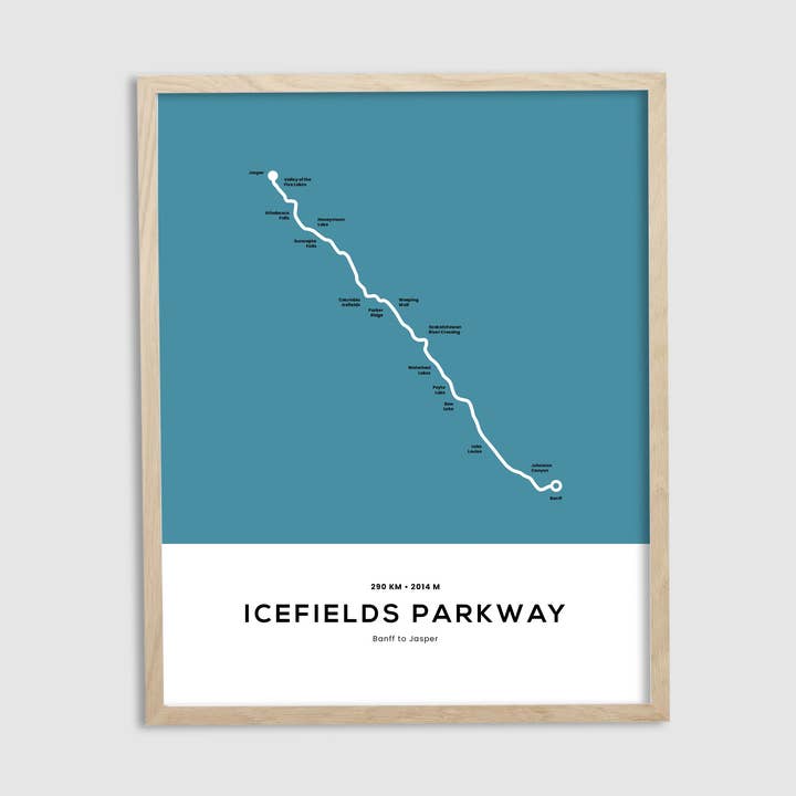 Eisfelder-Parkway-Wanderkarten-Druck für den Großhandel von Wildly Supply Co.