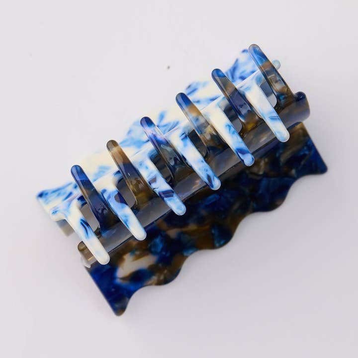 Martha Jean - Vente Pince à cheveux – femme - Pince à cheveux ondulée - Bleu0