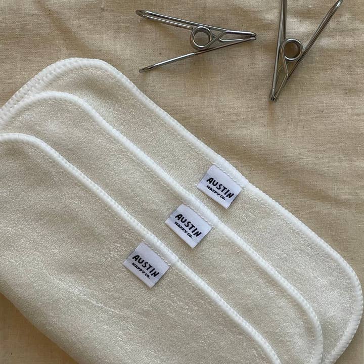 Austin Nappy Co. - Wholesale Face & body wipes - Bamboo Reusable Wipes (10 Pack)