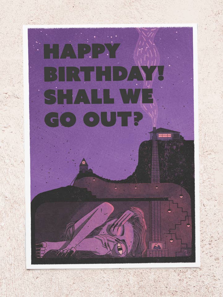 Tarjeta de cumpleaños con forma de monstruo, 5 x 7 pulgadas para venta al por mayor de Mary Liza