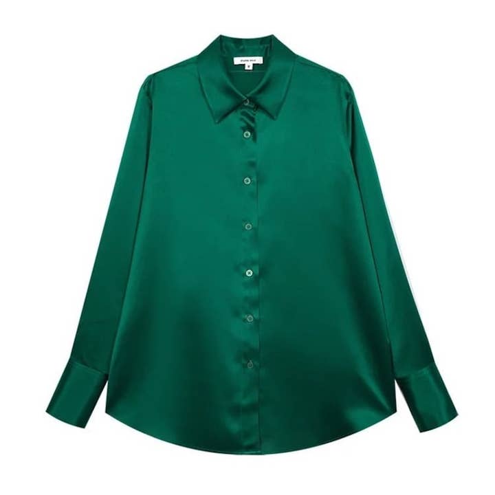 Pure Silk Button Down Shirt for wholesale by Marcheduluxe