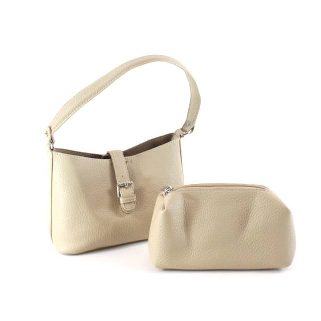 Pretty Persuasions - Wholesale Shoulder Bag - Women's - P25025 Small Microfiber Leather Purse w/Cosmetic Pouch9