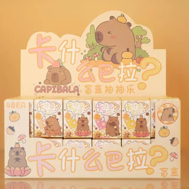 BCmini - Wholesale Decorative Figurine - CAPYBARA GLOW IN THE DARK MINI FIGURINE BLIND BOX-48