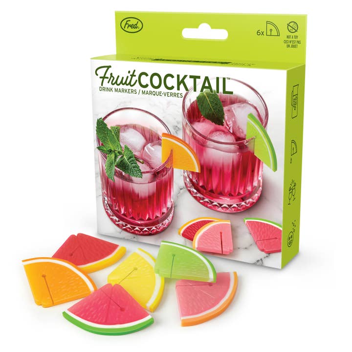 Cocktail de fruits - Marqueurs pour boissons aux agrumes pour la vente par Fred