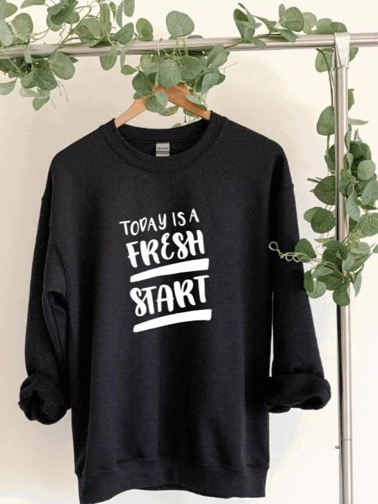 Sweatshirt Aujourd'hui, c'est un nouveau départ pour la vente par Happy Hamster Creations