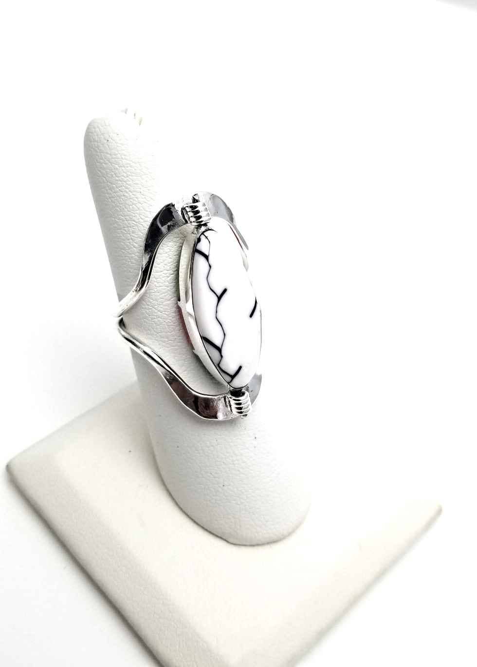 Costello International - Wholesale Cocktail/Statement Ring - Flip Large Semi-Precious Stone Inlaid Rings28