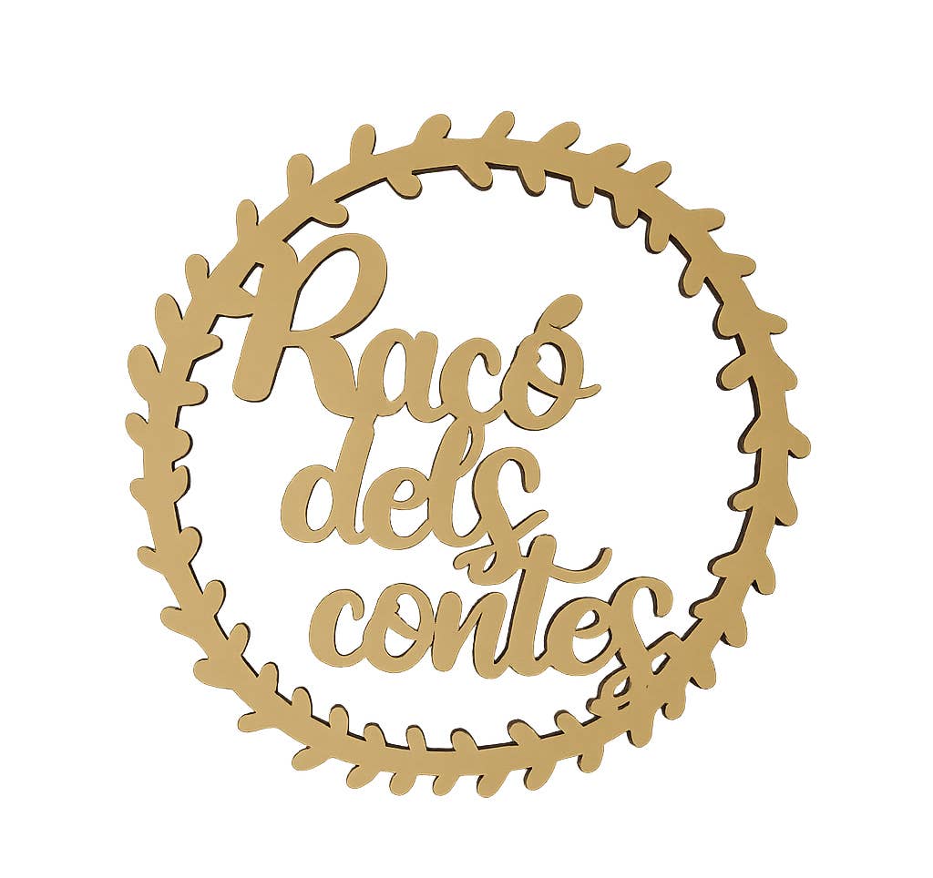 Fustik - Wholesale Wall Accent - Wooden sign "Racó dels contes"1