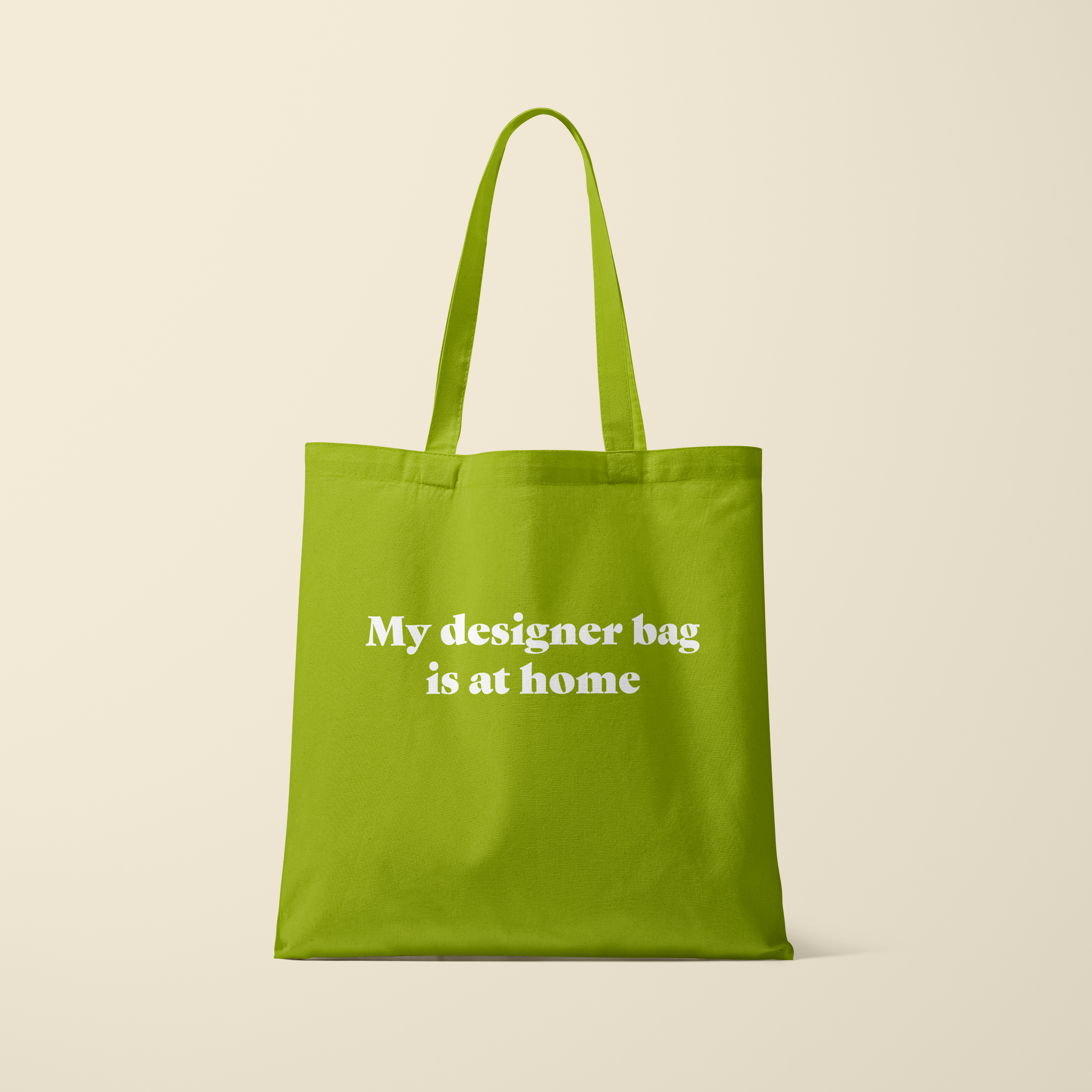 Deadpixel - Wholesale Tote Bag - Women's - Tote bag - My designer bag is at home - Kiwi green0