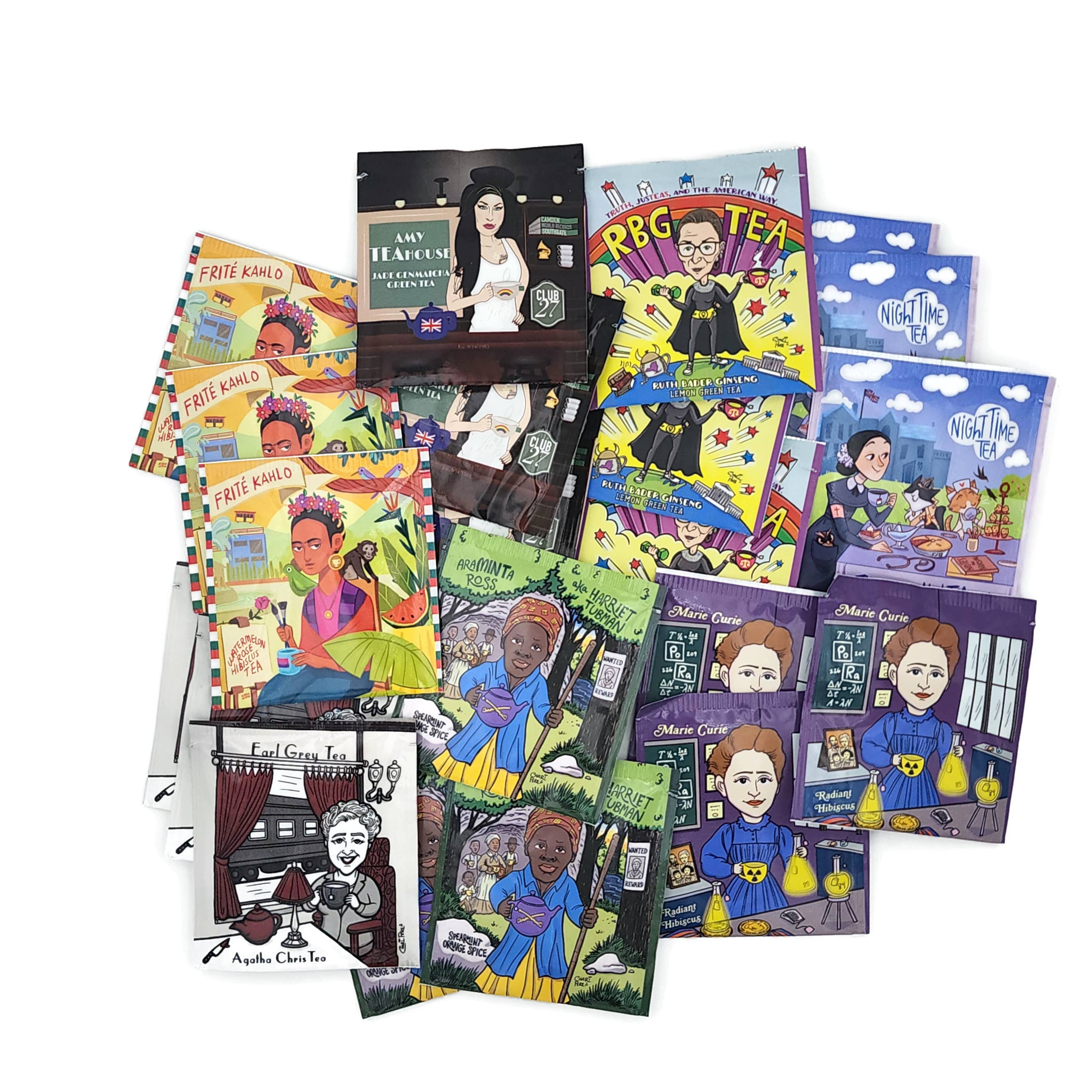 The TeaBook - Wholesale Tea Bags - MighTEA Women of Herstory VarieTEA Tea Sampler3
