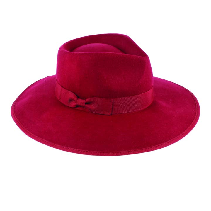 Jeanne Simmons Accessories - Wholesale Fedora - Women's - Fedora large Brim 100% Wool Felt 7910 Hat WinterÂ