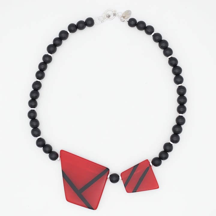 Redline Geo Statement Ketting voor wholesale door Sylca Designs