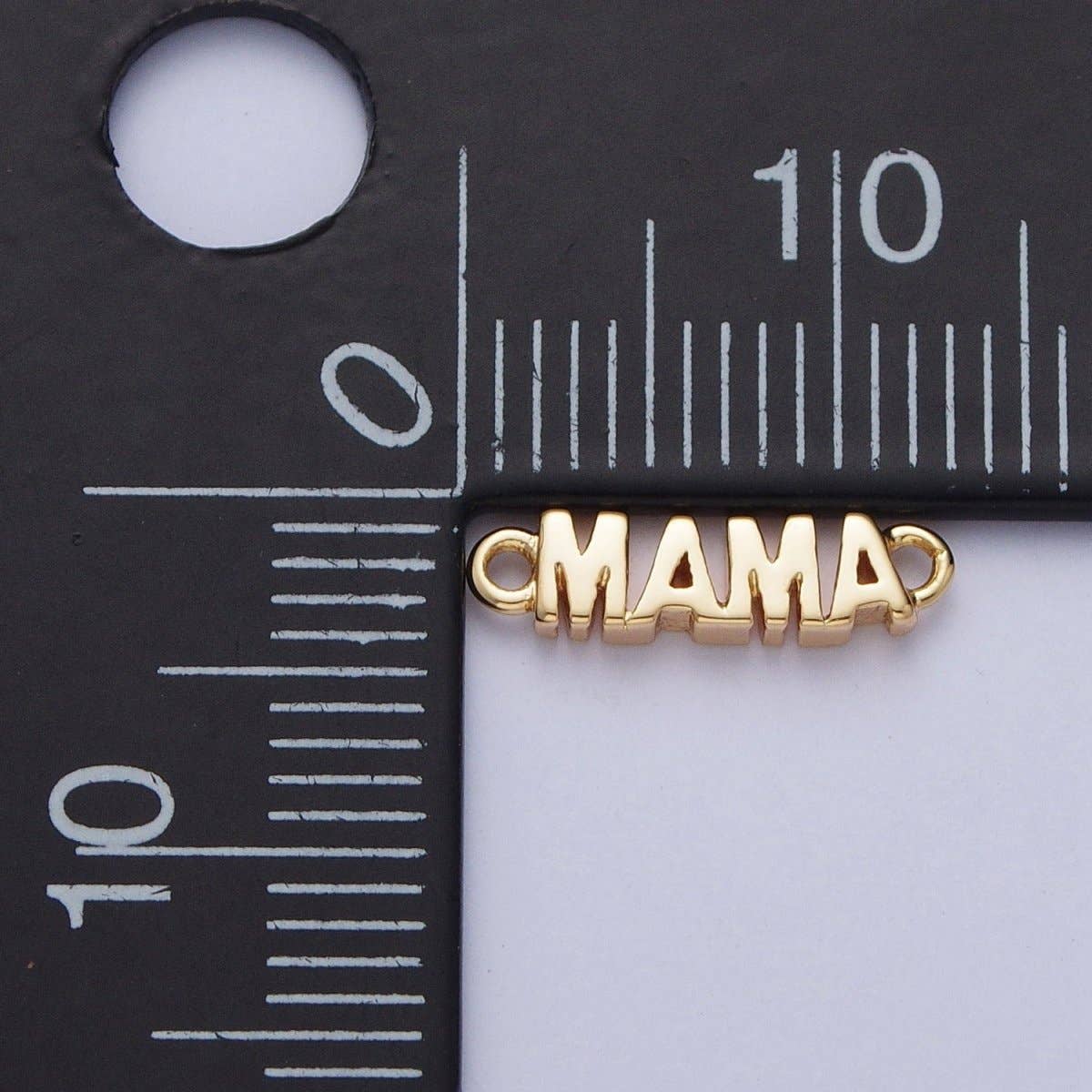 Aim Eternal - Wholesale Individual Charm/Pendant - Gold Filled S925 Sterling Silver MAMA Script Charm Link Connector For Mother's Day Jewelry Supply Component G-709 G-7103