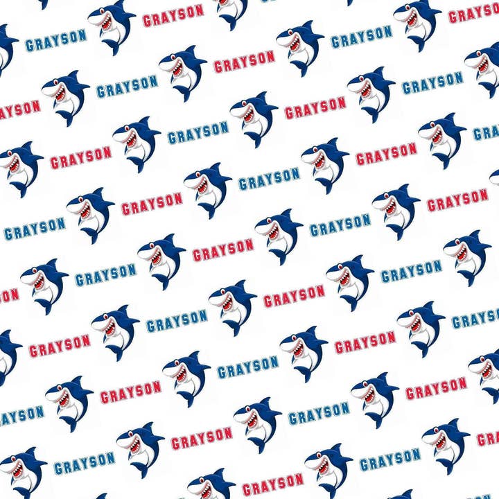 Papel de seda personalizado tiburón para venta al por mayor de Potter's Printing